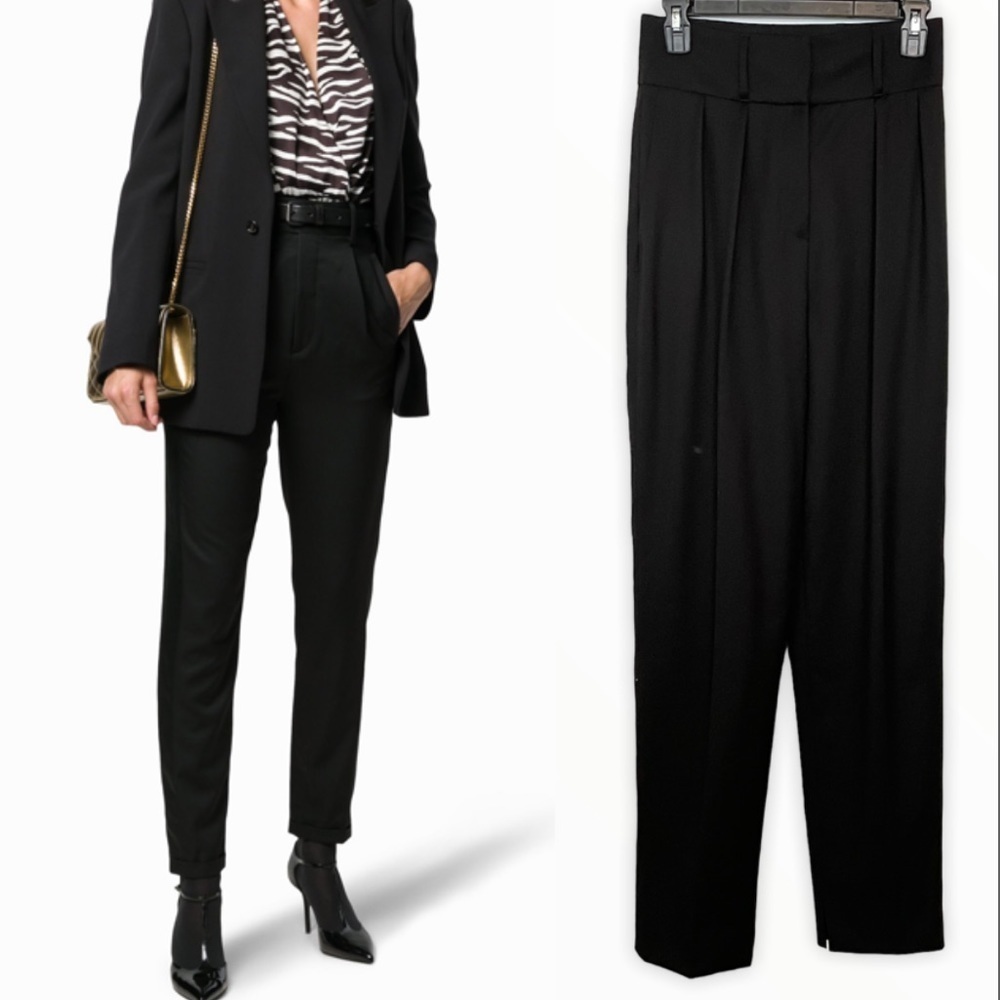 Yves Saint Laurent high waisted tailored trousers